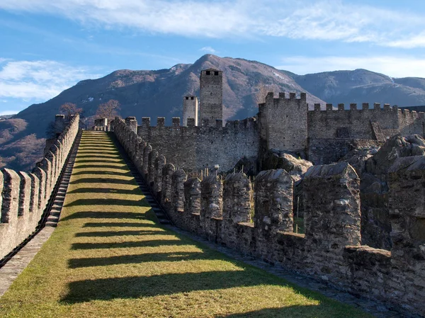 İsviçre bellinzona kaleler — Stok fotoğraf