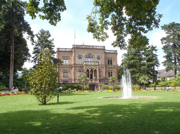 Město Freiburg, typický dům — Stock fotografie