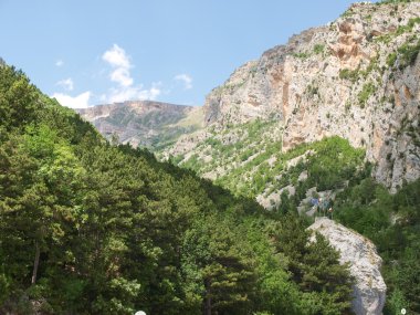 tipik dağ panorama manzara