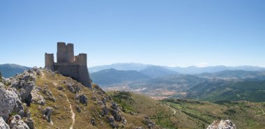 The park of Rocca Calascio, the Castle clipart