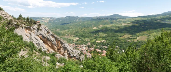 Typowo górskiej panoramy — Zdjęcie stockowe