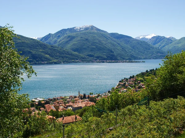Panorama del Lago di Como dalle Montagne — Foto Stock