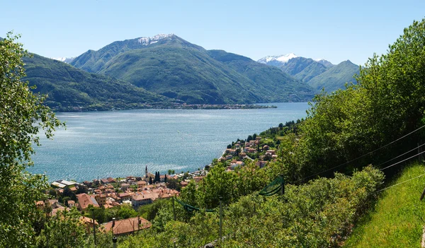 Panorama del Lago de Como desde las Montañas — Foto de Stock