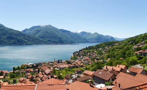 Panorama del Lago de Como desde las Montañas — Foto de Stock