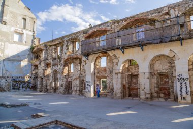 Split. Diocletian's Palace (UNESCO heritage site) clipart