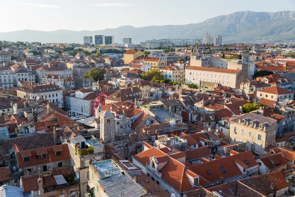 Split. View from bell tower to old town — Stock Photo, Image