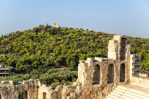 Aten. odeon av herodes atticus — Stockfoto