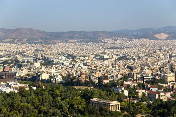Blick von der Akropolis auf Athen — Stockfoto