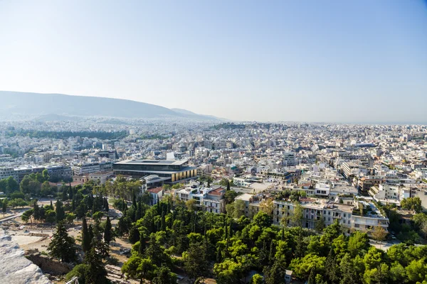 Visa Aten från Akropolis — Stockfoto