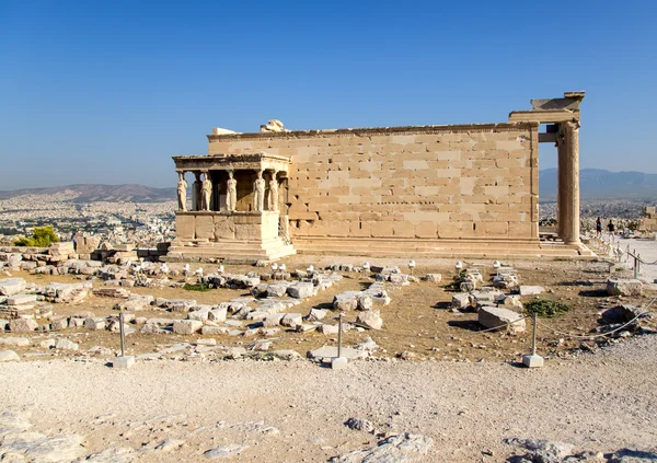 Athén, az Akropolisz. a erechtheion — Stock Fotó