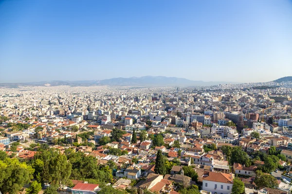 Athen. Blick auf die Stadt von der Akropolis — Stockfoto
