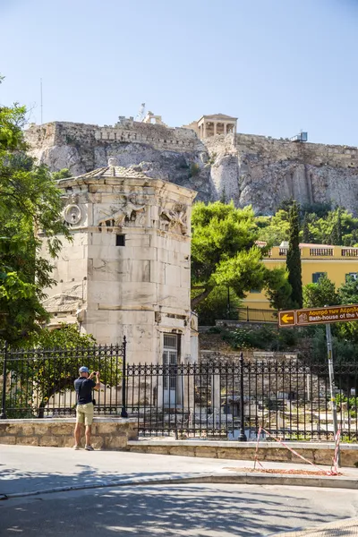 Athény. Akropolis a věž větrů — Stock fotografie