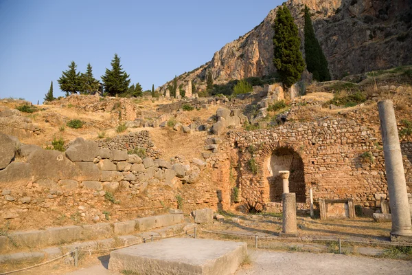 Археологічні розкопки delphi (Всесвітньої спадщини ЮНЕСКО) — стокове фото