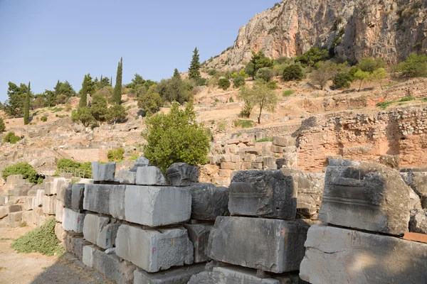 Arkeologiska platsen i Delfi (UNESCO: s världsarvslista) — Stockfoto