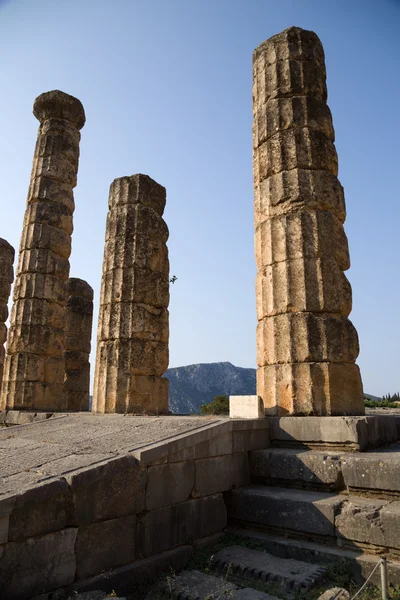 Griechenland, Delphi. der Tempel des apollo — Stockfoto