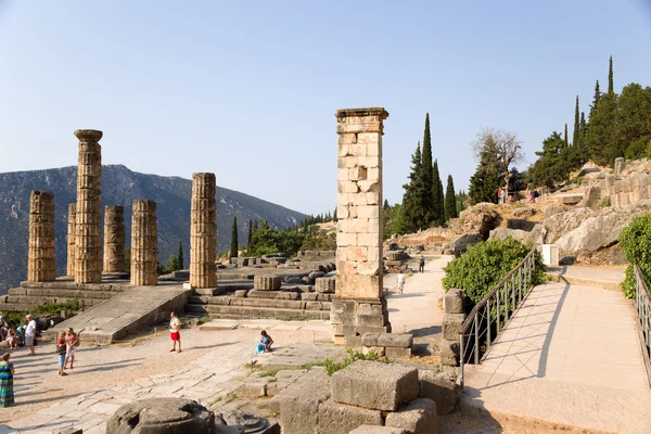 Griechenland, Delphi. der Tempel des apollo — Stockfoto