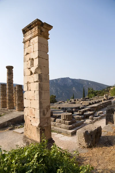 Grekland, delphi. tempel apollo — Stockfoto