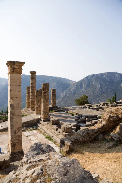 Grekland, delphi. tempel apollo — Stockfoto