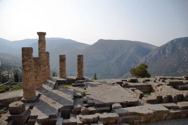 Greece, Delphi. The Temple of Apollo — Stock Photo, Image