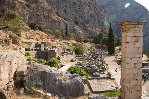 Sítio arqueológico de Delphi (Património Mundial da UNESCO ) — Fotografia de Stock