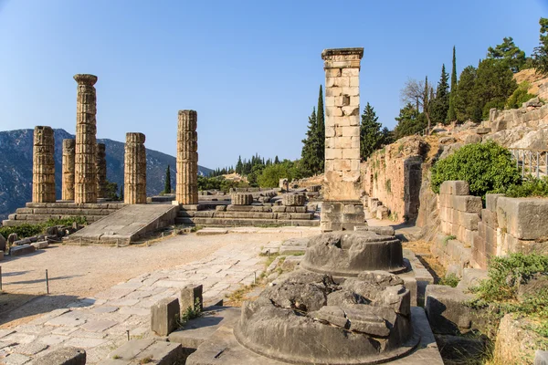 Griekenland, delphi. de tempel van apollo — Stockfoto