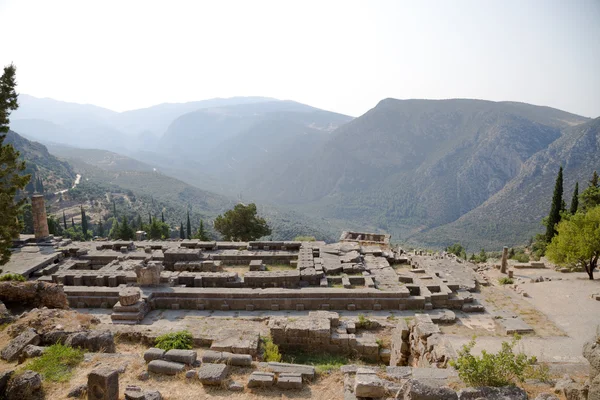 Grecja, delphi. Świątynia Apollina — Zdjęcie stockowe
