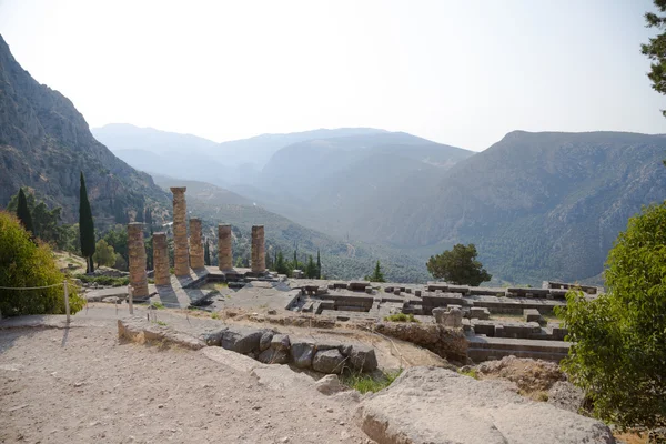 Grekland, delphi. tempel apollo — Stockfoto