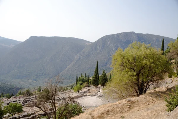 Řecko. Archeologická lokalita z delphi — Stock fotografie