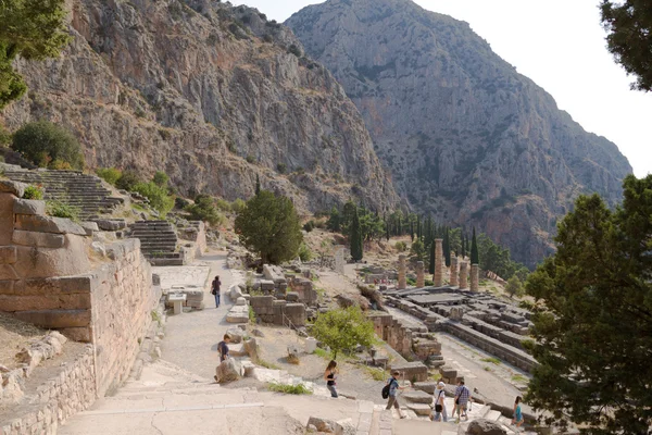 Grekland. arkeologiska platsen i delphi — Stockfoto