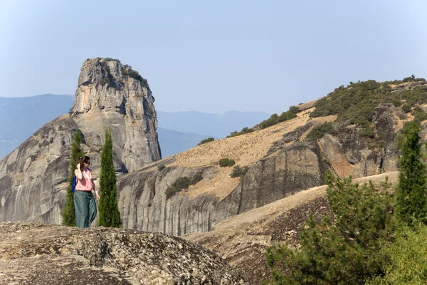 Grecia. Rocas de Meteora (está incluido en la Lista del Patrimonio Mundial de la UNESCO ) — Foto de Stock