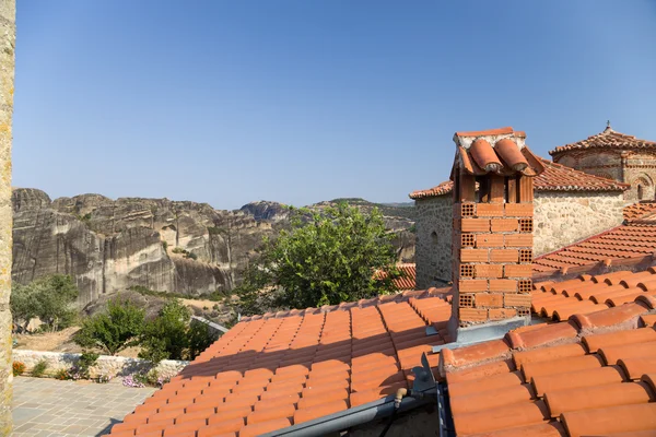 Meteora, Griechenland. das Dreifaltigkeitskloster (UNESCO-Weltkulturerbe)) — Stockfoto