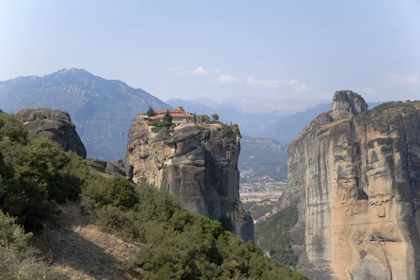 米特奥拉，希腊。圣三一修道院 （教科文组织世界遗产名单) — 图库照片