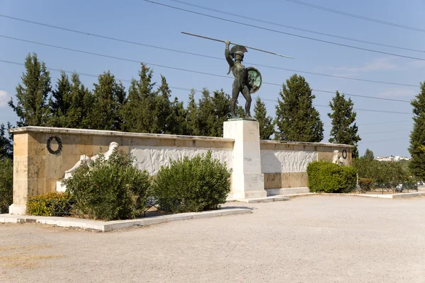 Yunanistan. Thermopylae. leonidas bir anıt