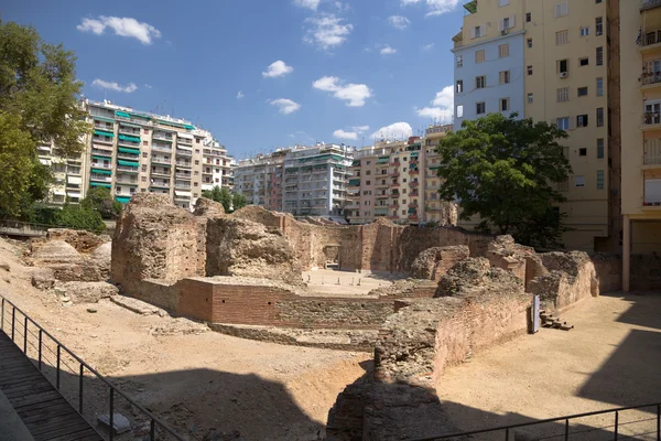 Greece, Thessaloniki. Ruins of the palace of the Roman Emperor Galerius (III c.). Presumably the throne room (Octagon) — Stock Photo, Image