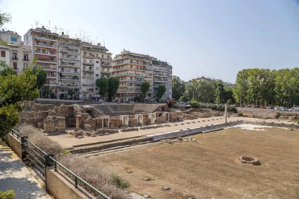 Grekland. Archaeological utgrävningar av den romerska Agoran i thessaloniki (i - iv-talet e.Kr..) — Stockfoto