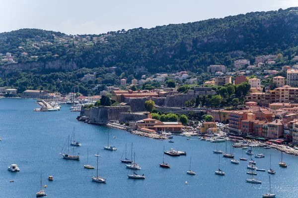Town of Villefranche-sur-Mer, France. The bay of Villefranche — Stock Photo, Image