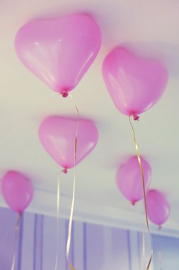 düz balonlarla dekorasyon