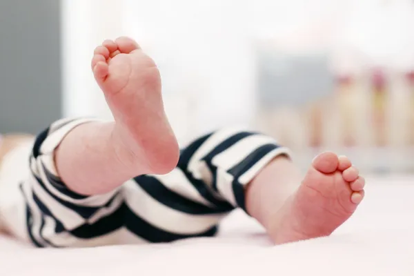 Piedi del bambino — Foto Stock