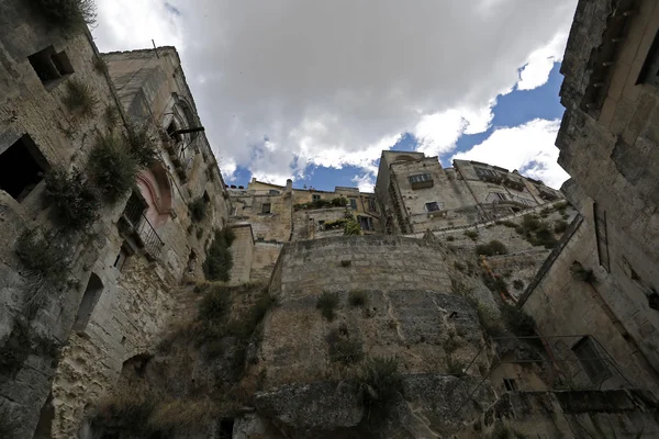 Vista mística de la antigua ciudad italiana Matera —  Fotos de Stock
