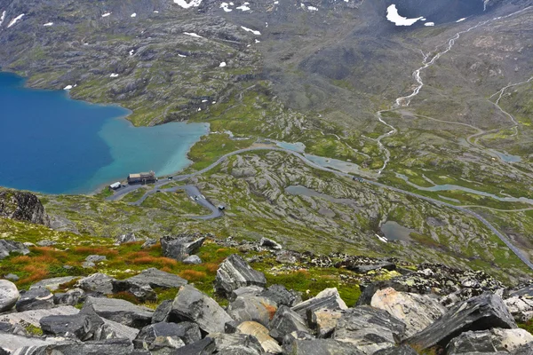 Djupvatnet lake above Geiranger fjord, Norway — Stock Photo, Image