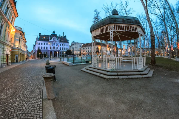 Pavillon i parken - Stock-foto