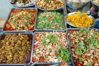 Tayland gıda işportacı.