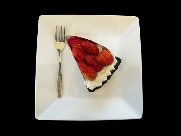 Słodkie ciasto truskawkowe — Zdjęcie stockowe