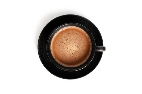 Cappuccino isolated on a white background. Dalgona coffee. Coffee foam. Latte coffee. — Stock Photo, Image