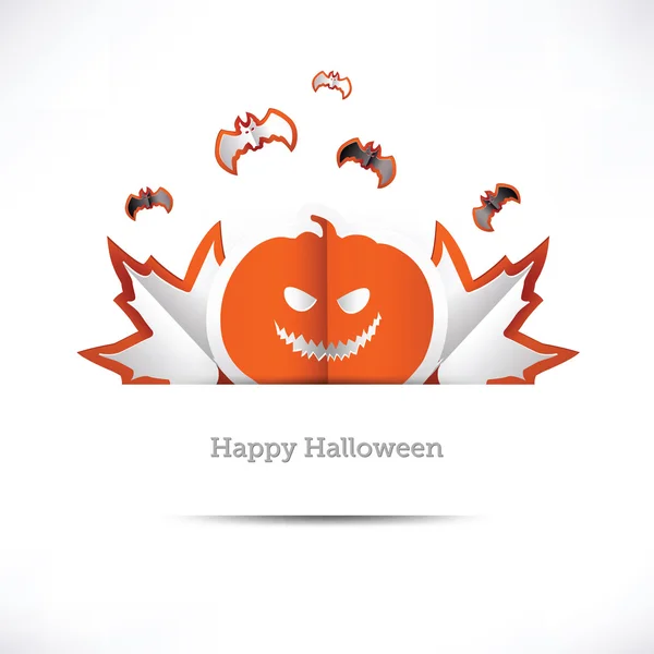 Gratulationskort happy halloween — Διανυσματικό Αρχείο