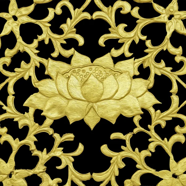 Golden Thai style pattern — Stock Photo, Image
