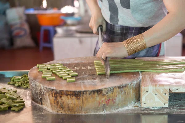 Ben Tre Vietname Fazendo Doces Coco Ben Tre Con Phung — Fotografia de Stock