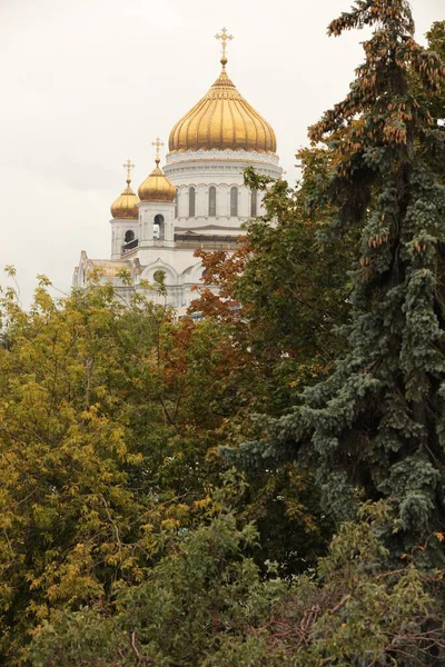 Katedrála Krista Spasitele Khrama Khristy Spasitelyi Jaře Moskva Rusko — Stock fotografie