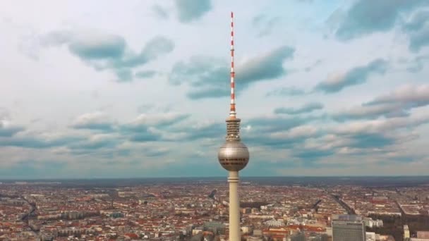 Vista aérea. Berlín Alemania. Imágenes de alta calidad 4k. — Vídeo de stock