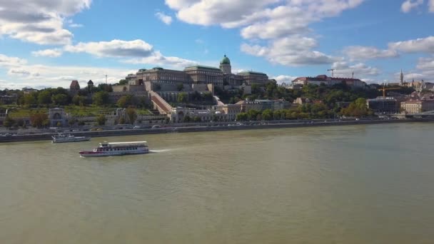 Vista aérea. Budapeste, Hungria. Imagens 4k de alta qualidade. — Vídeo de Stock